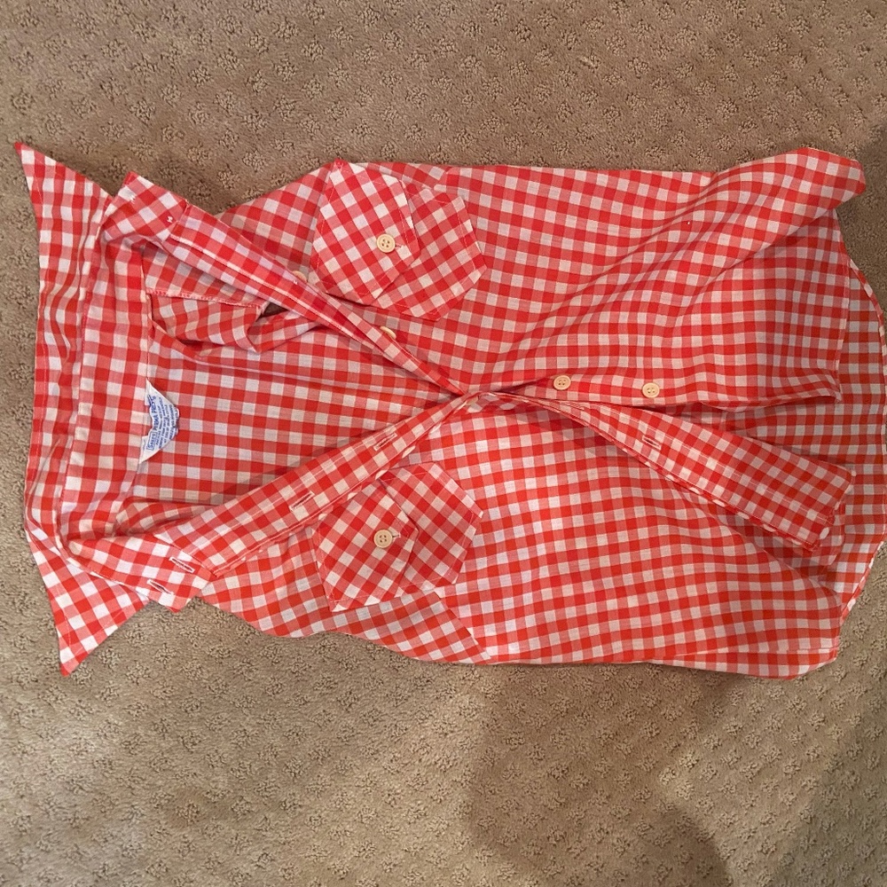 Vintage Gingham Sleeveless Top